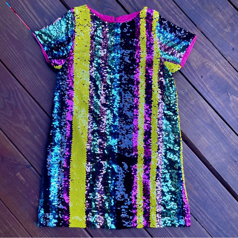 Neon Rebels - Striped Sequin Dress